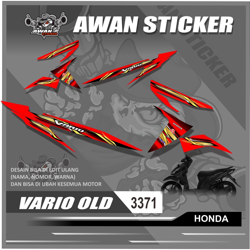 Striping Vario 110 Karbu Cw - Striping Variasi List Vario 110 Karbu Cw Racing 3371