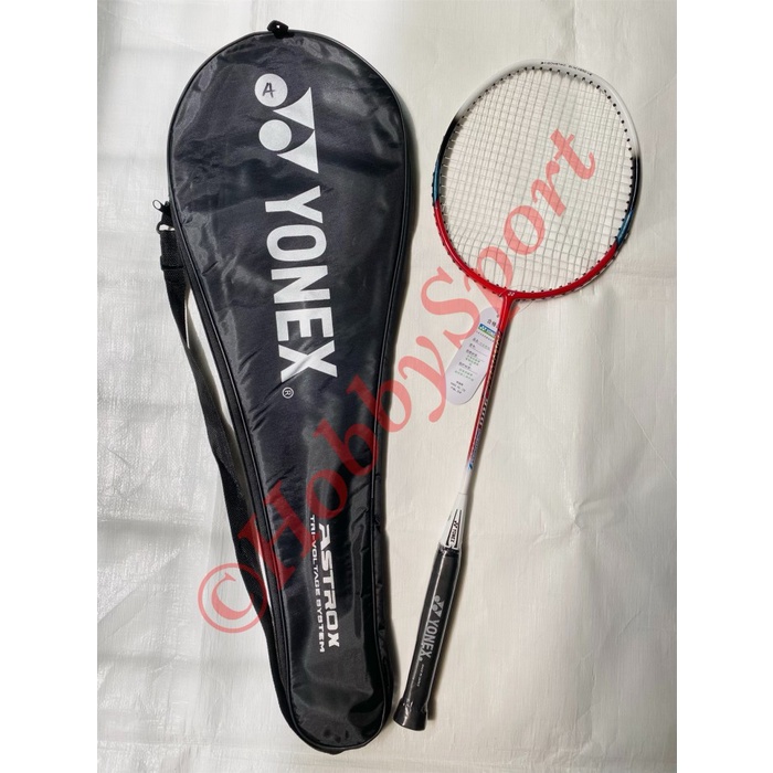 PROMO Racket Badminton Yonex A Import Raket BuluTangkis Reket Bulu Tangkis - Putih - Hitam