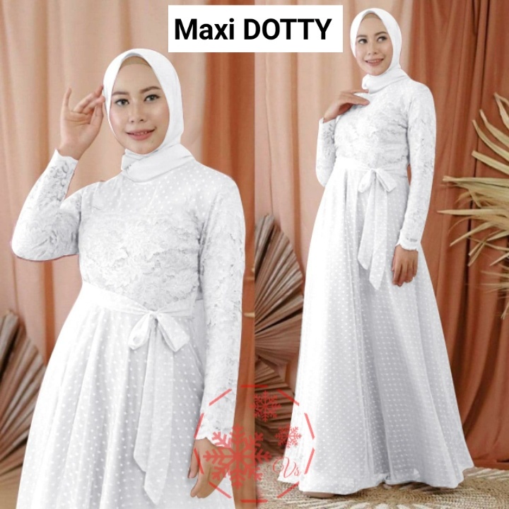 MAXI DOTTY vV / MAXI DRESS TILE DOTTY LD100-7