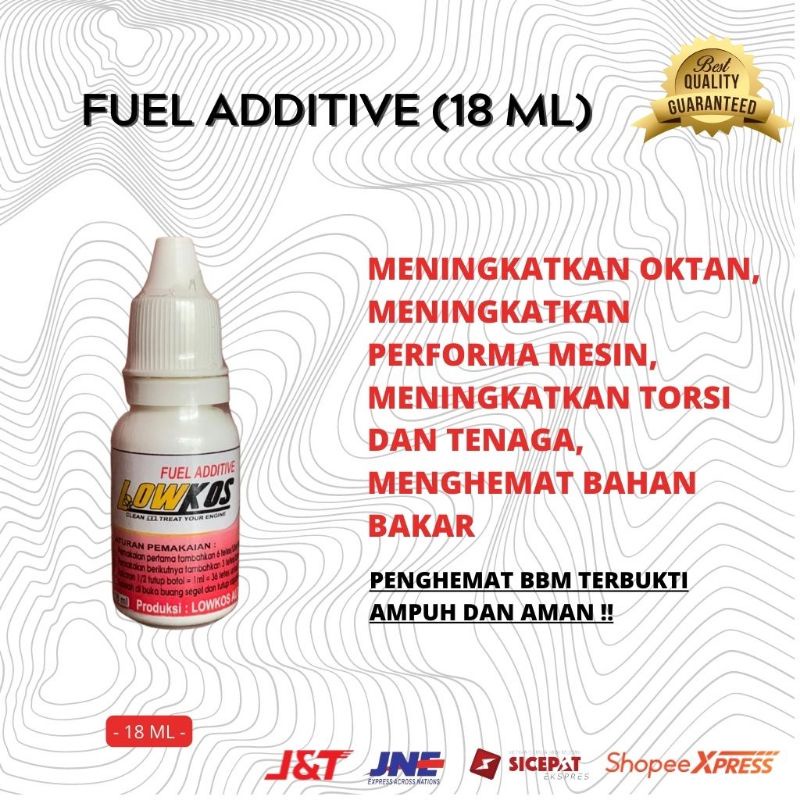 LOWKOS - Fuel Additive 18ml Cairan Penghemat BBM terbaik Original ampuh dan aman untuk mesin