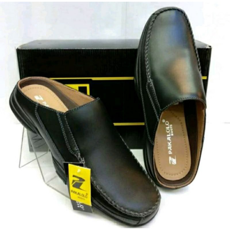 Sepatu Kulit Slop Pria Pakalolo N0863 Original
