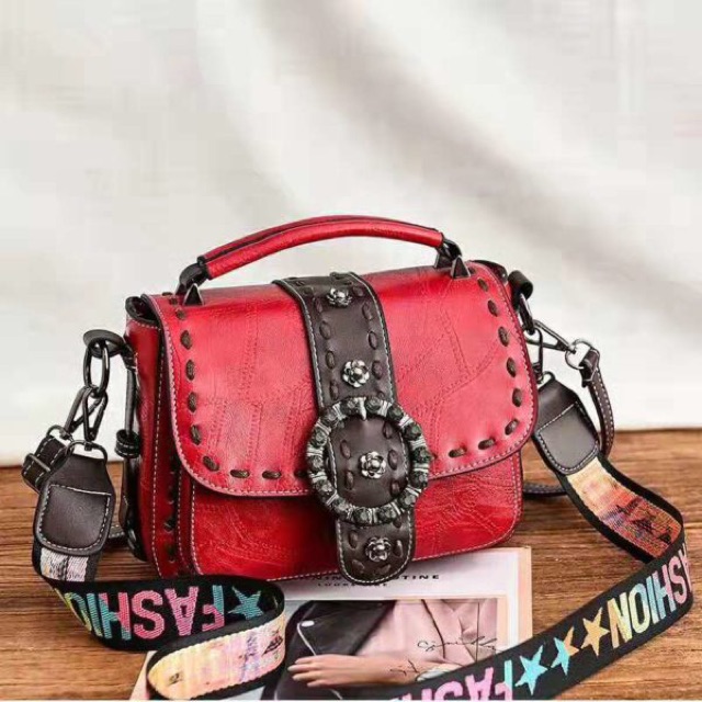 SG1560 syafniegalery tas selempang kulit impor mini tas kerja 2456