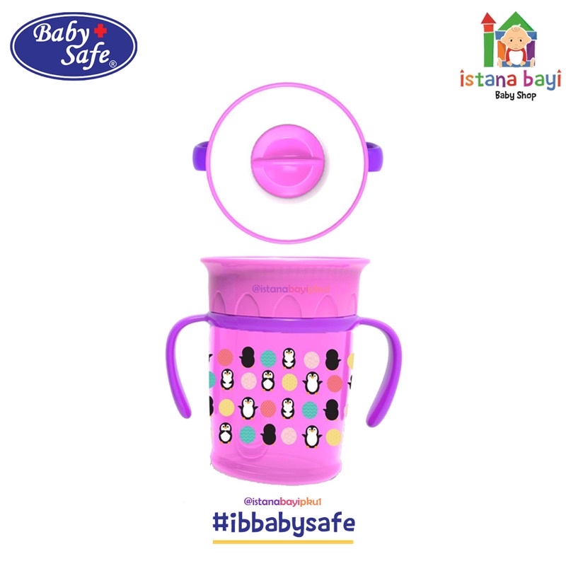 Baby Safe 360° Sipper Cup 270ml With Handle - Gelas Anti Tumpah/AP013