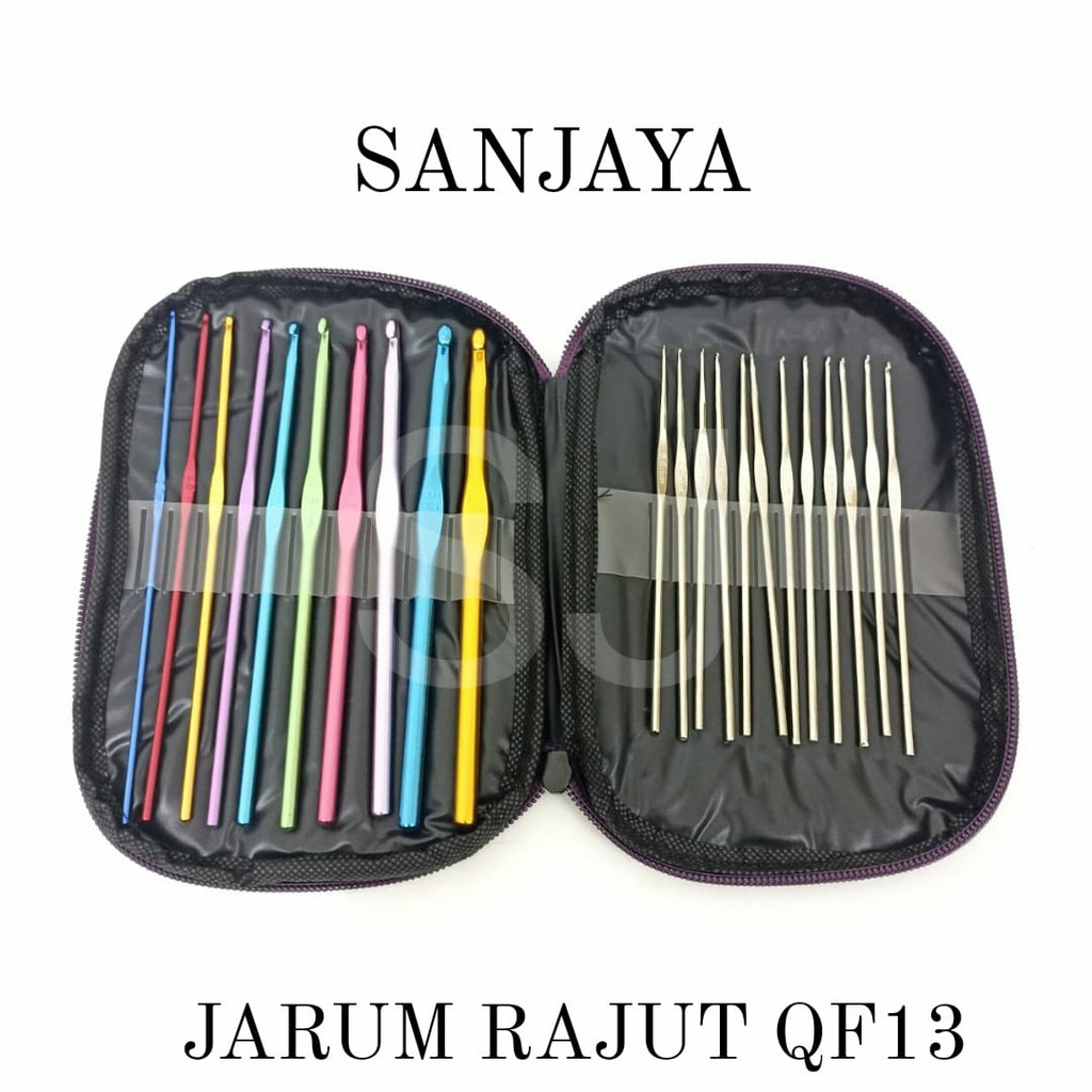 JARUM RAJUT / CROCHET HOOK / KNITTING NEEDLES / HAKKEN / HAKPEN / ALAT RAJUT ALUMINIUM / JARUM RAJUT QF13 MISC