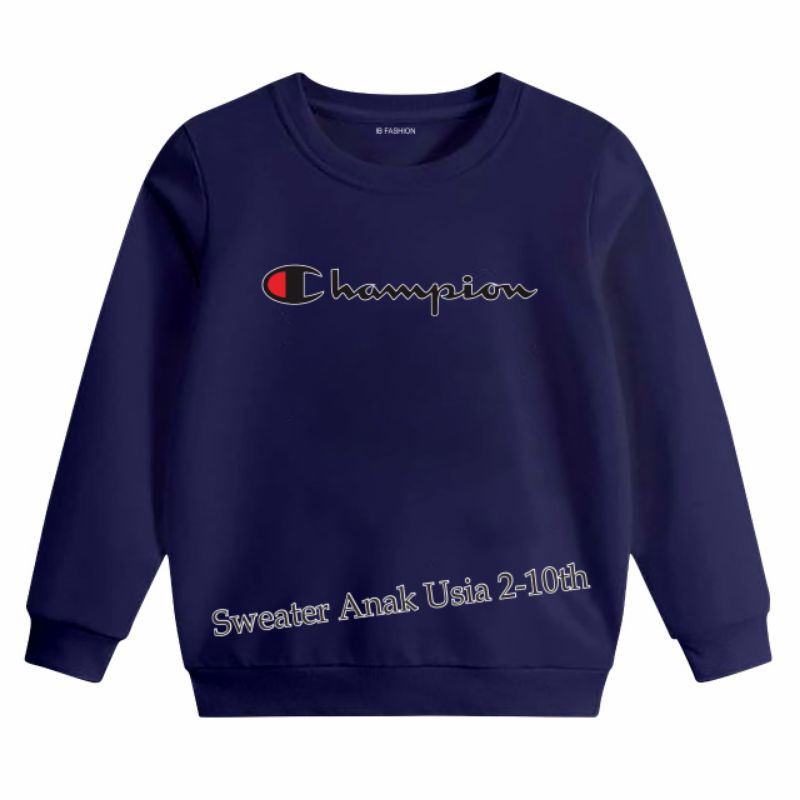 ((IB))SWEATER ANAK2 UNISEX/CH4MPION DIGITAL SABLON