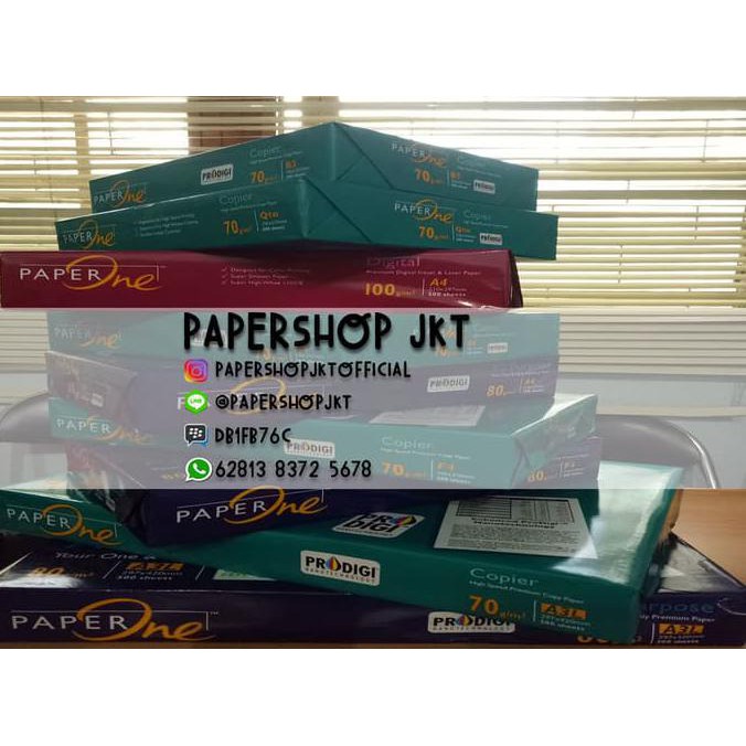 

IREADY STOCKl KHUSUS GO-SEND TERMURAH! Kertas PAPERONE A4 70 Gram Office Paper Print