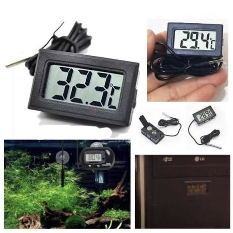 Jual Thermometer Digital Aquarium Termometer Aquarium Alat Tes Suhu Air