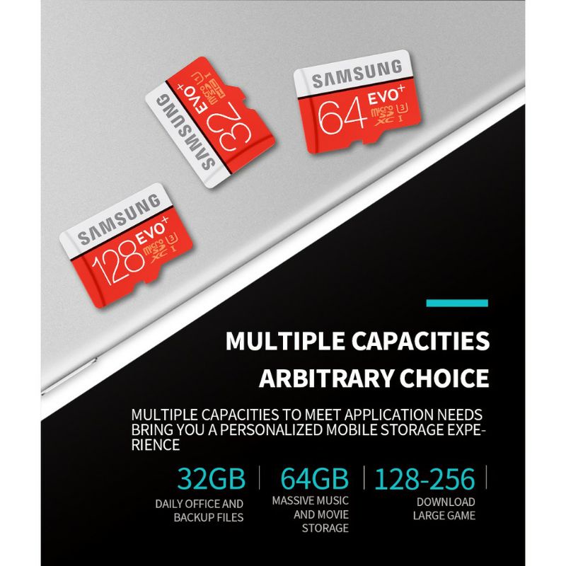 Micro SD Card Samsung Memory Card 128GB/64 GB Class10 Kapasitas 128 GB / 64 GB
