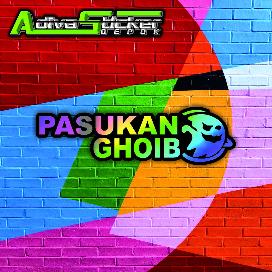 sticker stiker pasukan ghoib stiker motor