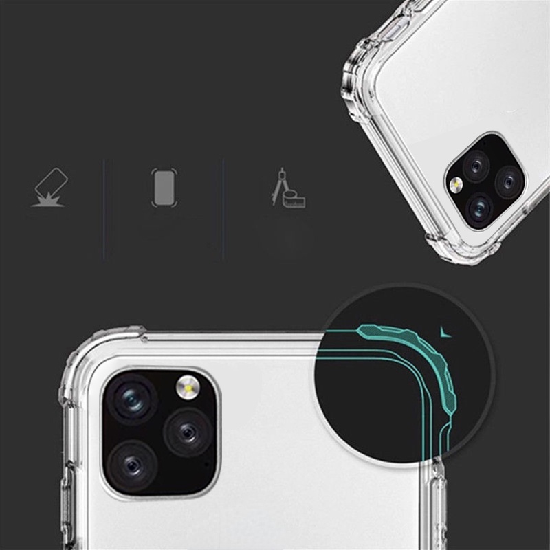 Soft Case Bahan Silikon Tpu Transparan  For Iphone Xr 6s 7 8 Plus 11 Pro Xs Max X Se