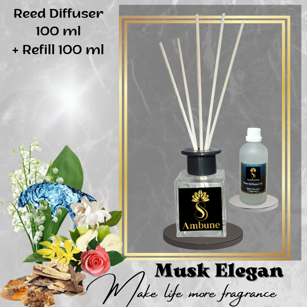 Reed Diffuser Oil Musk Elegan 100 ml Ambune