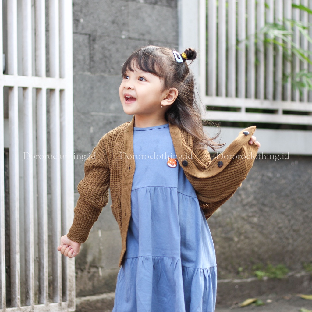 Cardigan Rajut Anak / Kardigan Anak Oversize Usia 2-5 tahun / Cardigan Anggit Anak