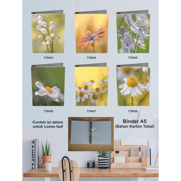 

Binder A5 / Binder Note A5 / Bunga / Set 2926