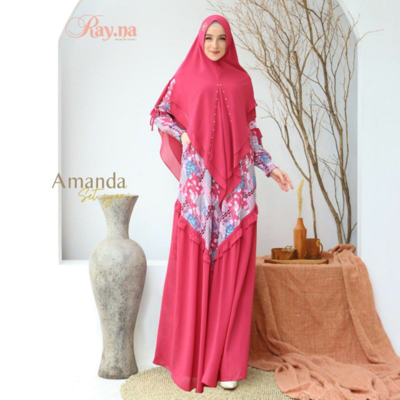 Amanda set syari by Rayna