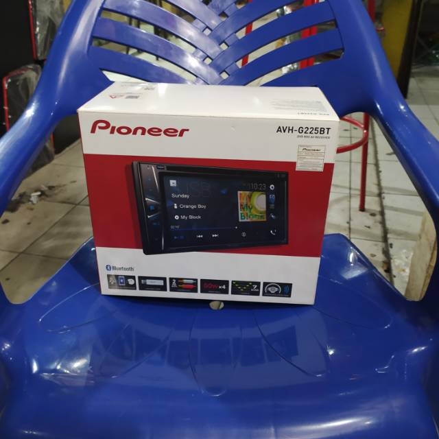 Head unit Double din PIONEER seri AVH-225BT Audio Mobil