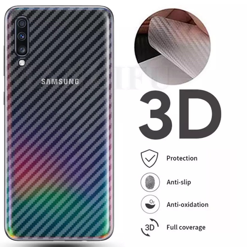 GARSKIN CARBON SAMSUNG A14 A04 A04E A04CORE A04S A13 4G 5G A03 A03CORE A21S A12 A11 A10 A10S A02 A02S A03S A01 A01CORE CORE STIKER BACK SKIN ANTI JAMUR