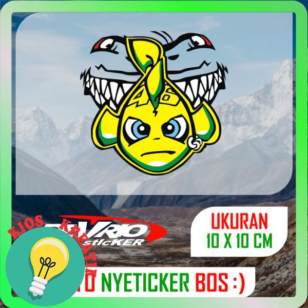 

Terlaris Stiker Rossi Ikan Cutting Sticker Panjang 10 cm