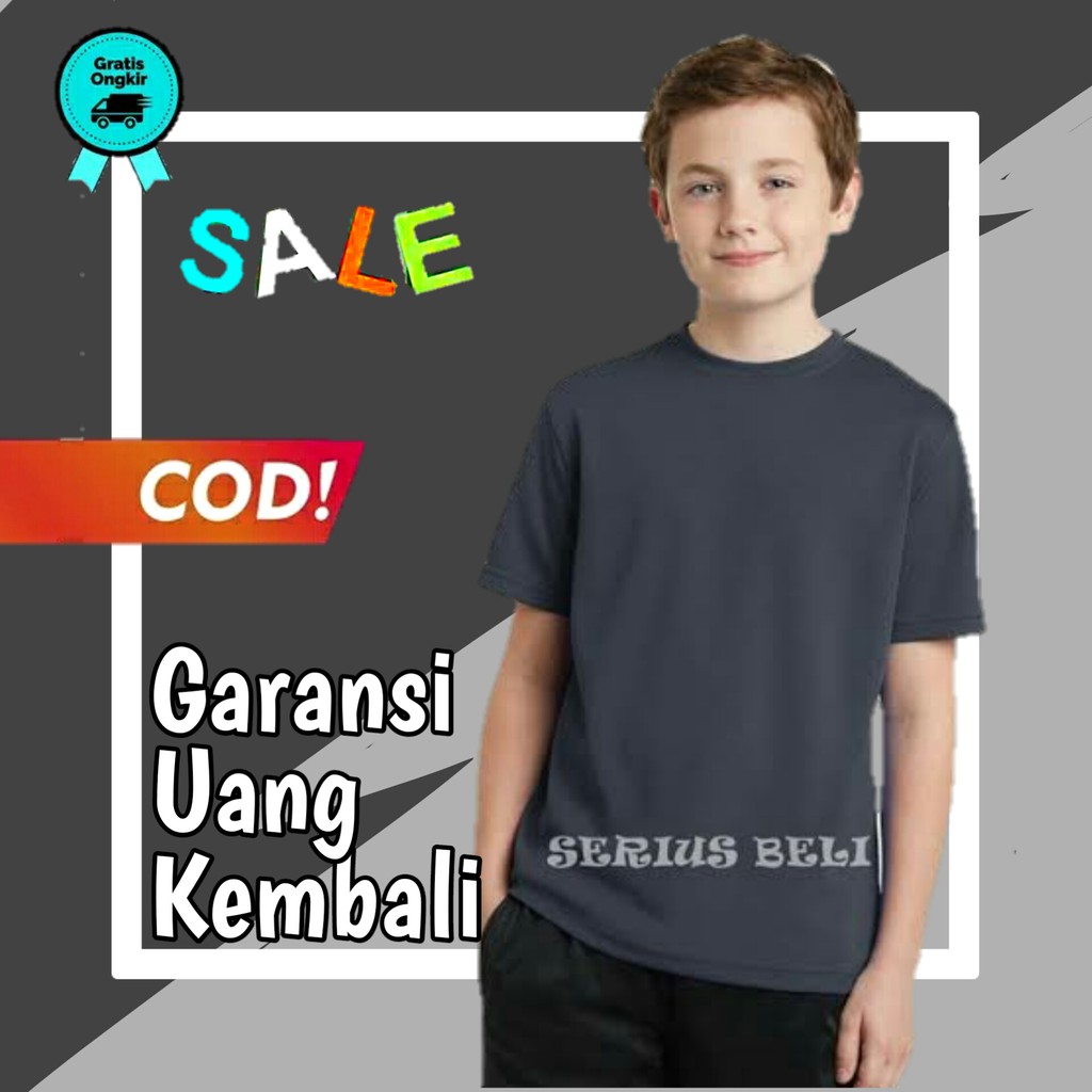 kaos polos anak laki umur 4 - 13 tahun baju anak laki laki kaos anak laki laki kaos anak polos KE135