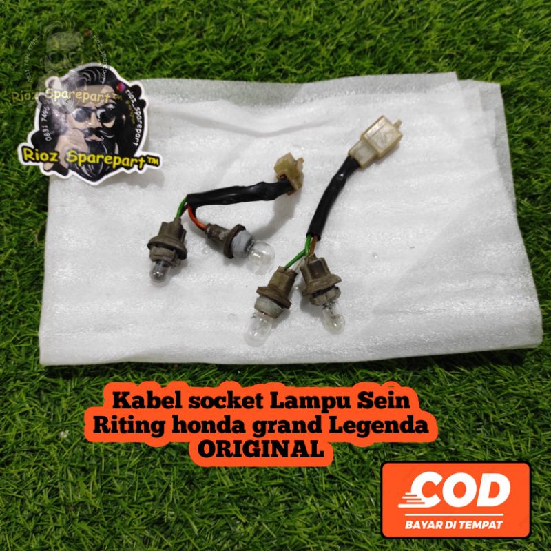 kabel soket lampu sen sein depan honda grand legenda original