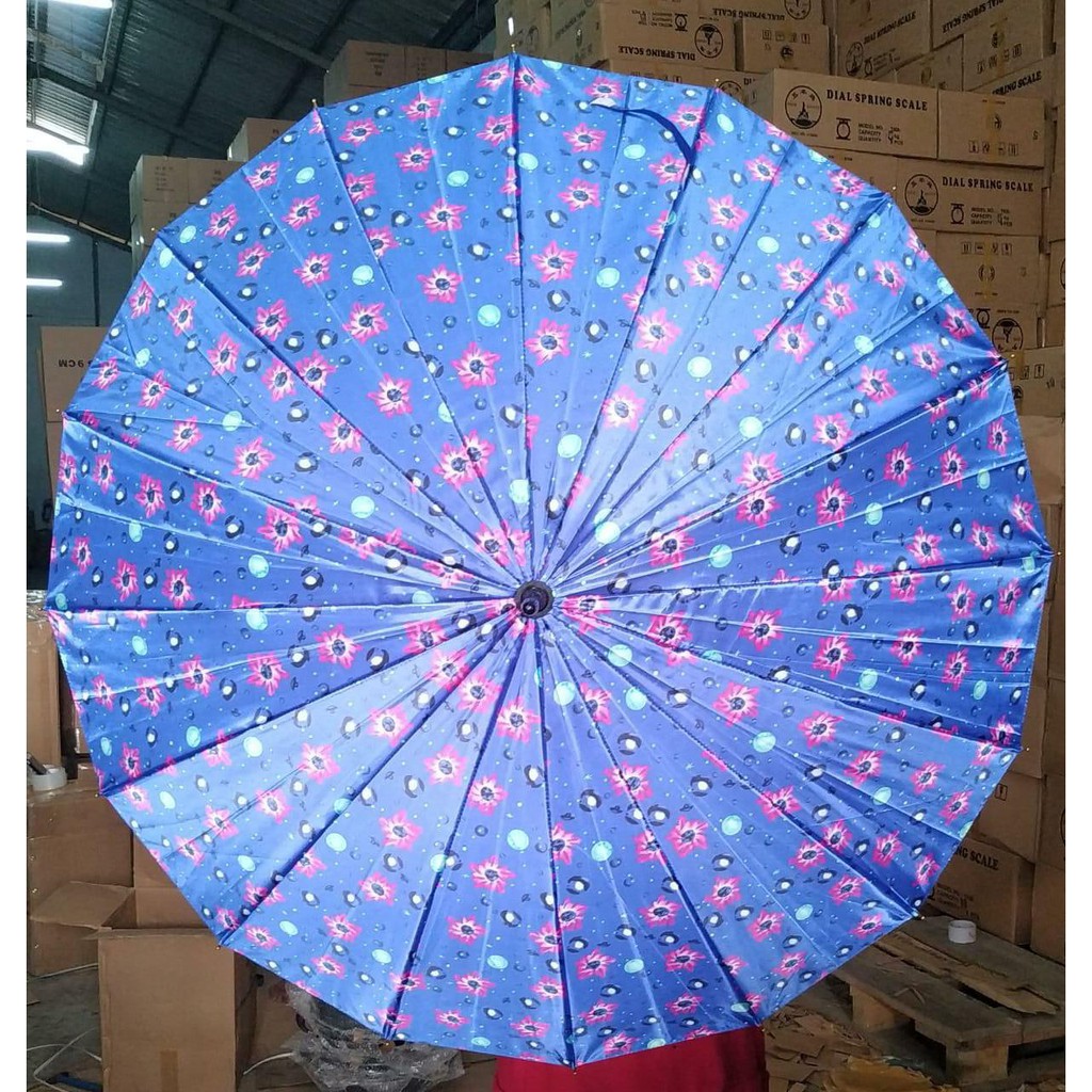 Payung 16 Jari Satin Umbrella Motif