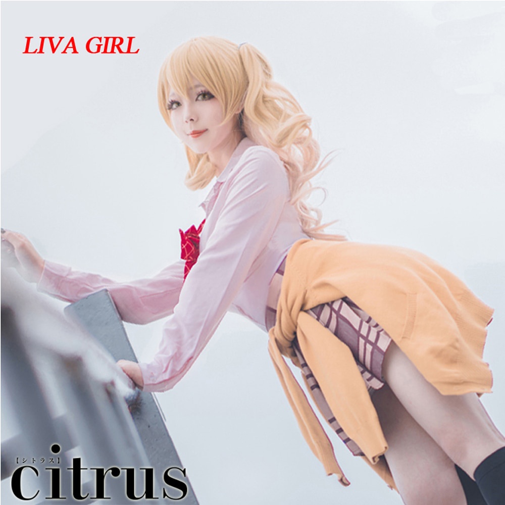 PREORDER Liva girl  Anime Citrus Cosplay Costume Aihara Yuzu /Aihara Mei Costumes Women Cosplay Scho