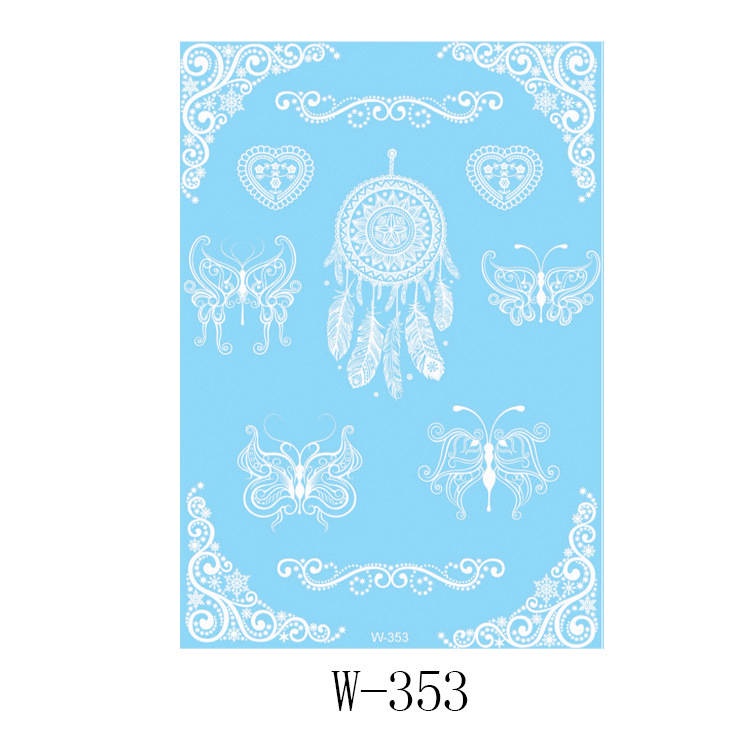 Hena Tatto White Henna Instant Tato Hena Instan Henna Tatto Pengantin Tattoo
