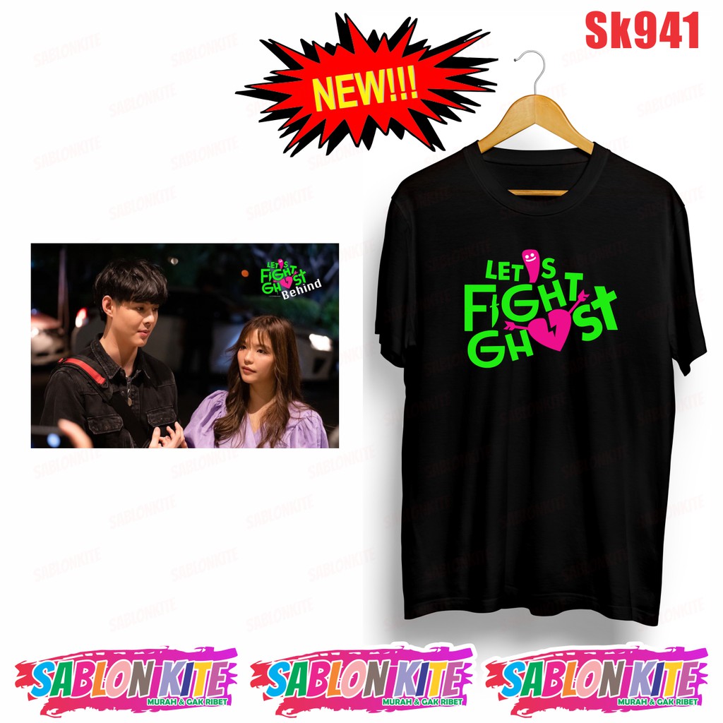 MURAH!!! KAOS LETS FIGHT GHOST THAI LAND SK941 UNISEX COMBED 30S