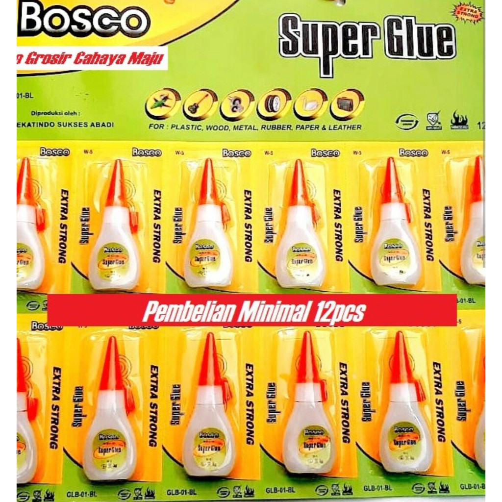 LEM SUPER GLUE BOTOL ISI 12 PCS. TERMURAH