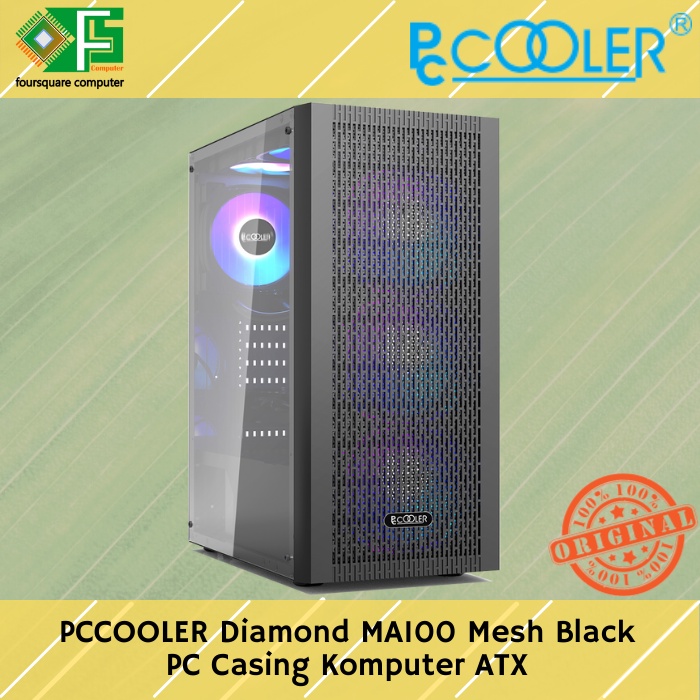 Jual Casing Komputer Pccooler Diamond Ma Mesh Case Cpu Atx Shopee Indonesia