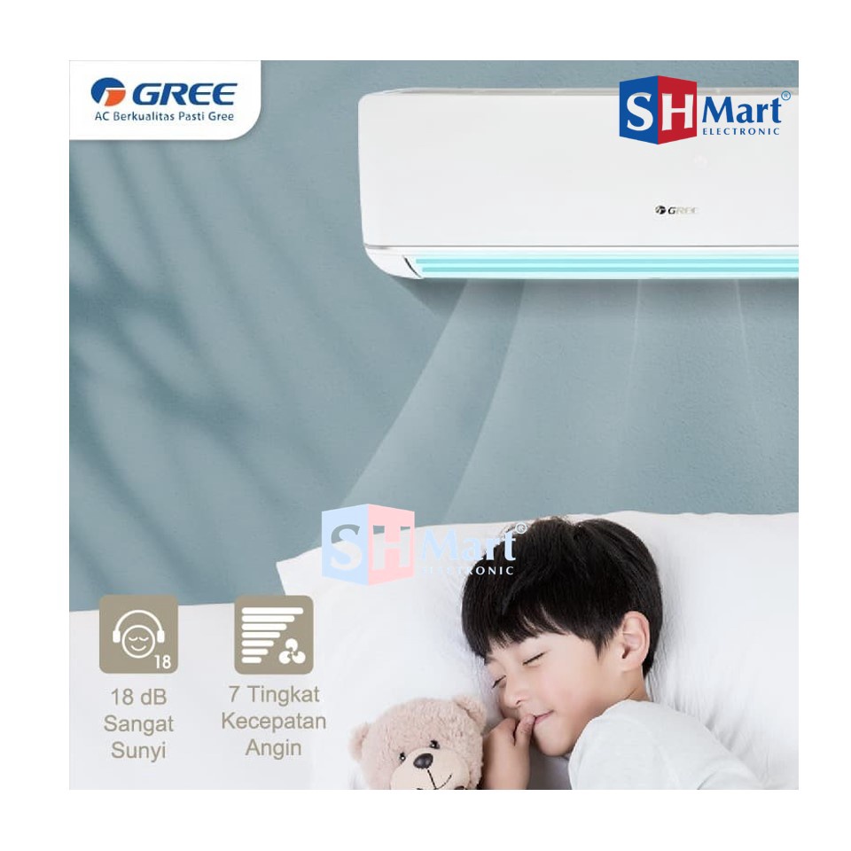 AC GREE COMBO SPLIT INVERTER 2 INDOOR 1/2 PK + 1/2 PK &amp; 1 OUTDOOR UNIT ONLY (MEDAN)