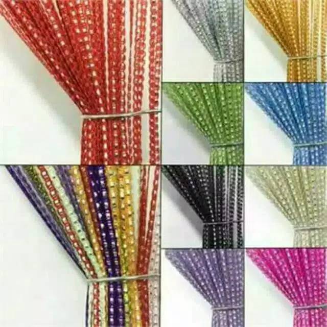 TIRAI GLITTER POLOS / TIRAI BENANG GLITTER PELANGI