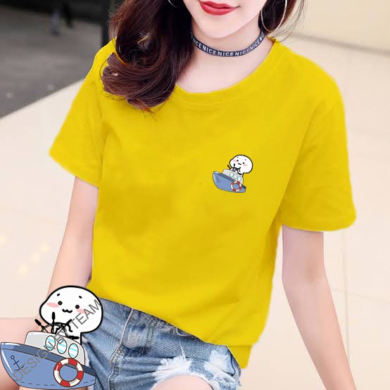 YOURSTYLE1119 - KAOS PENTOL PERAHU BAJU KAOS WANITA DISTRO UNISEX OVERSIZE PRIA JUMBO CASUAL