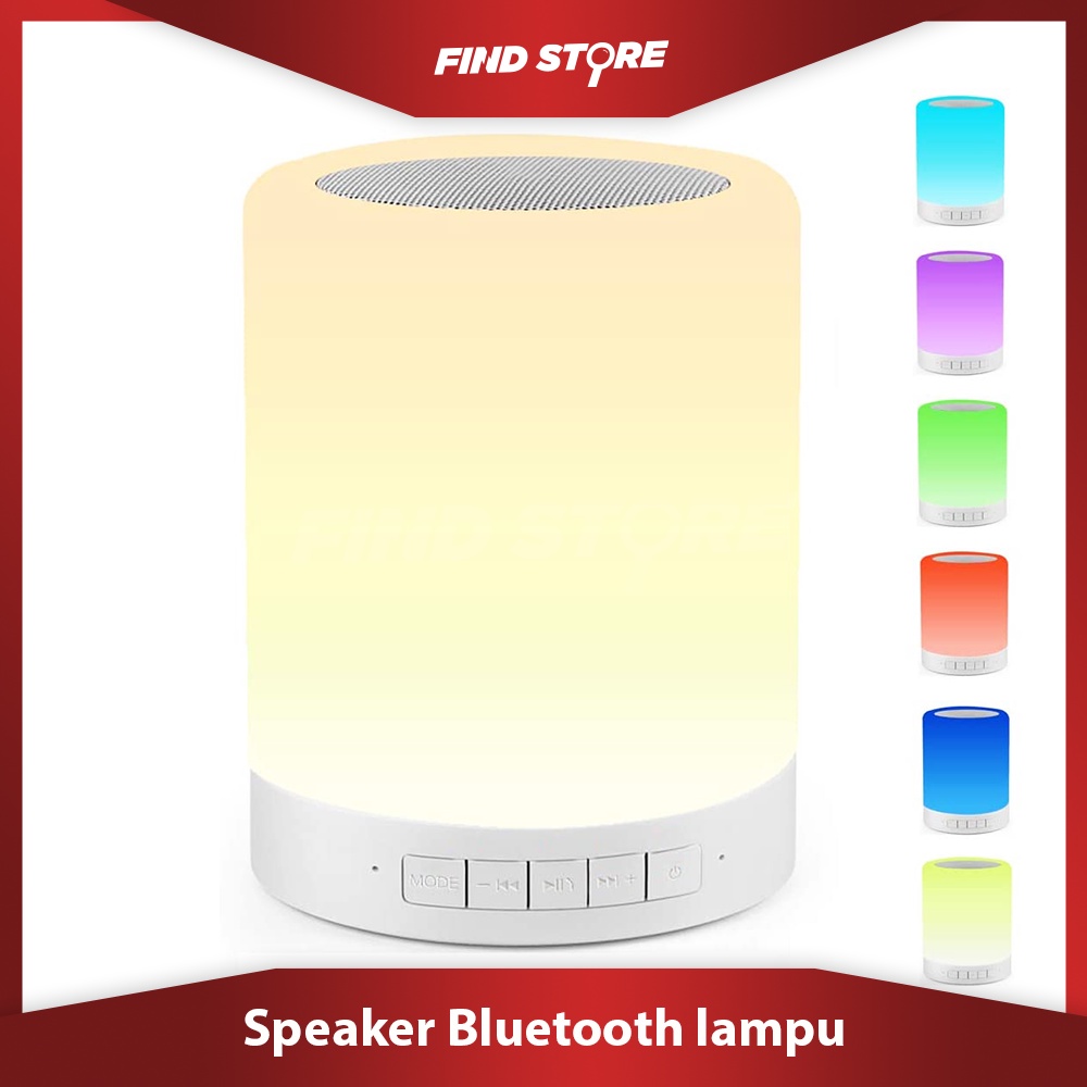 Speaker Bluetooth Night Lamp Smart Touch RGB