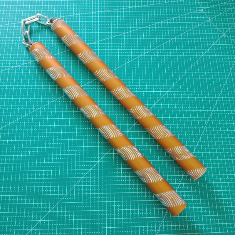 Nunchaku aluminium ulir gold