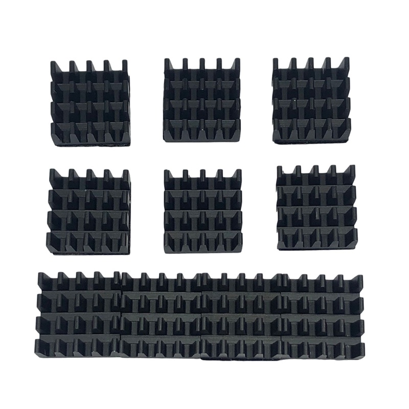 Btsg 26PCS Kit Heatsink Dengan Tape Perekat Konduktif, Pendingin Heat Sink Aluminium