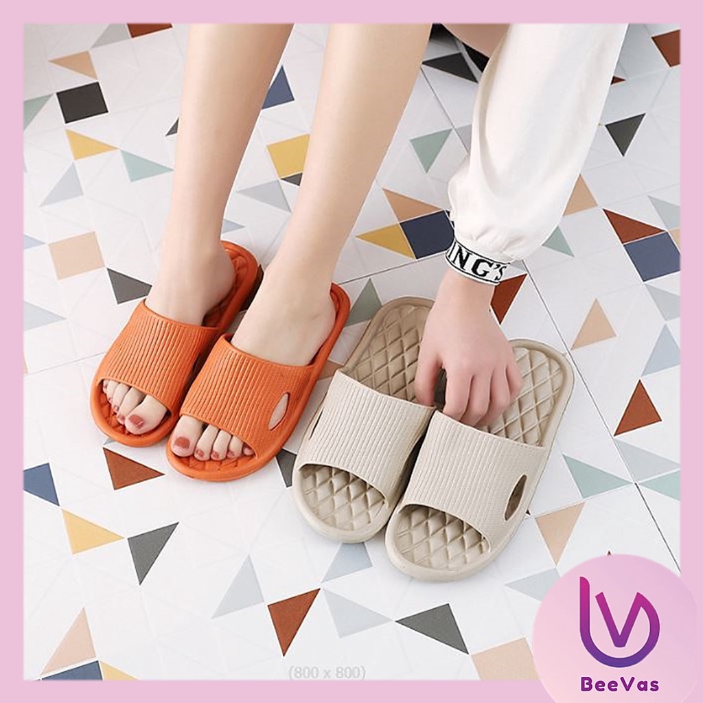 BV.ID SW674 SANDAL RUMAH SLOP KARET TEBAL POLOS WANITA IMPORT SENDAL EVA EMPUK ANTI LICIN COD