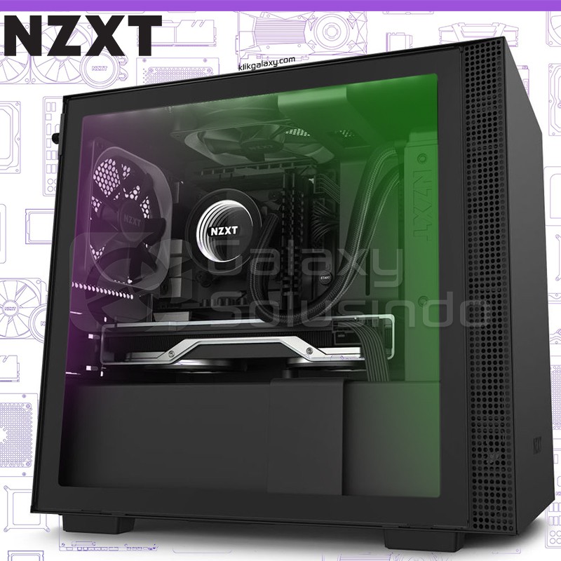 NZXT H210i Matte Black Tempered Glass Mini-ITX Gaming Case