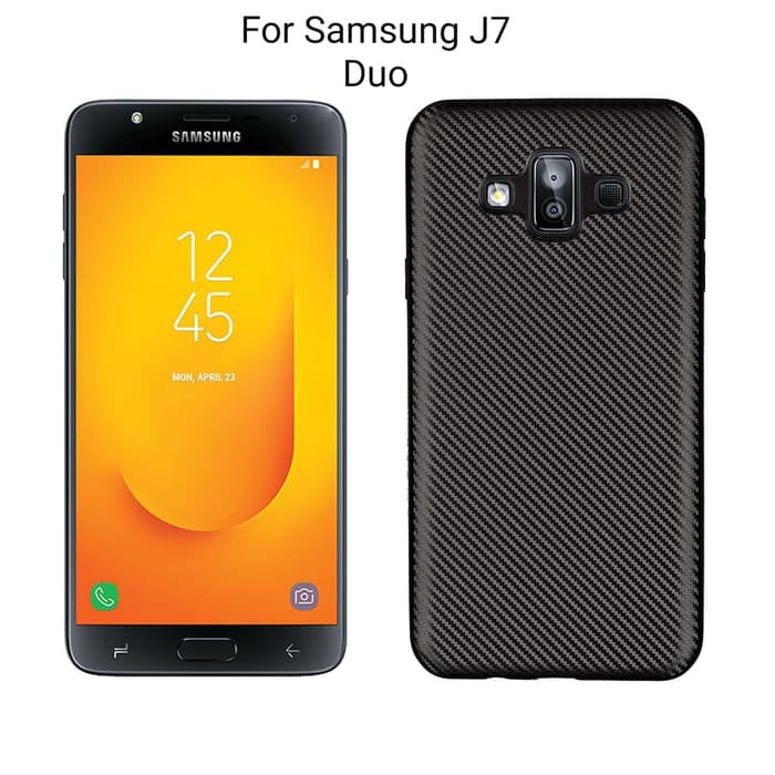 Samsung Galaxy J7 Duo 2018 Carbon Fiber Soft Case