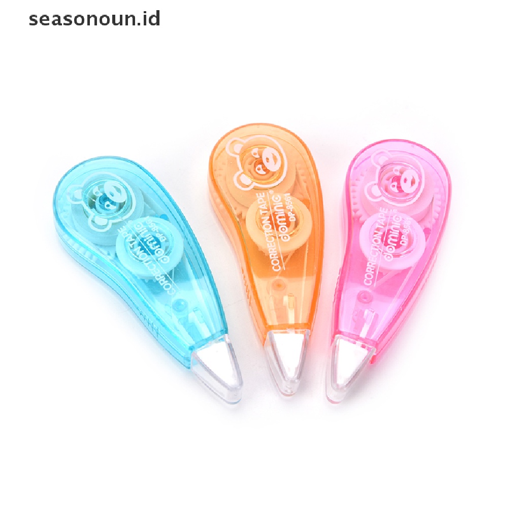 1pc Correction Tape Roller Dekoratif Warna Putih Untuk Stationery Sekolah / Kantor