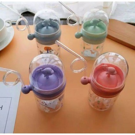 Botol Minum Anak Karakter Lumba Warna Warni 260 ML Good Quality