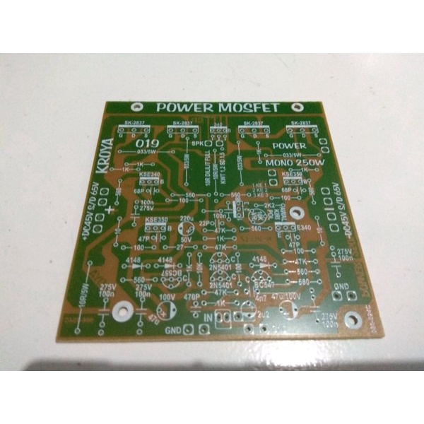 PCB Power Amplifier 250 Watt Mosfet 019 Backsound