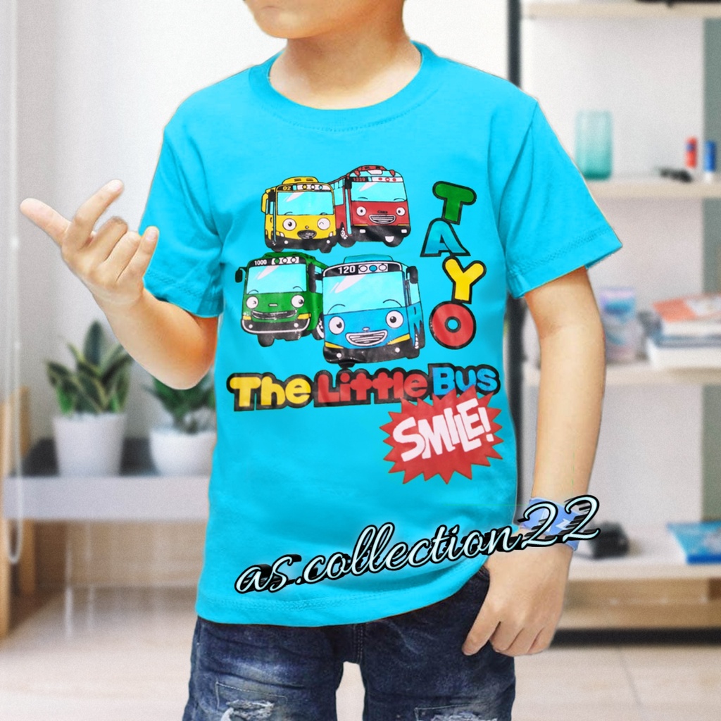 PAKAIAN Baju kaos anak laki usia 1-10 tahun