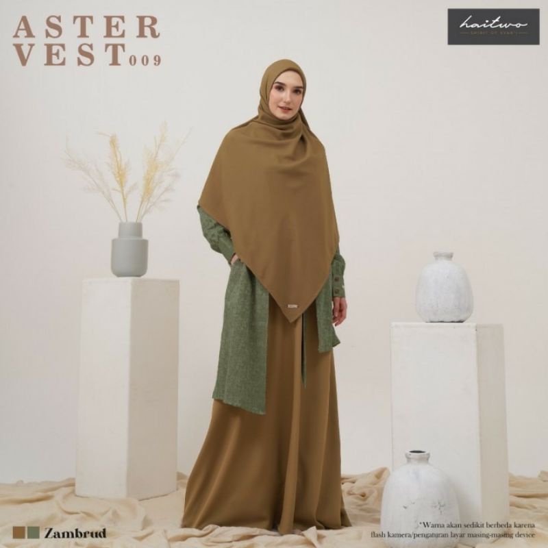 Gamis Aster vest 009 Haitwo