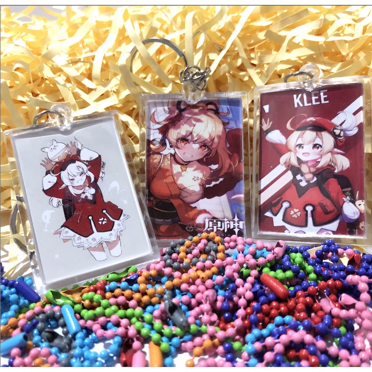 GENSHIN IMPACT KEYCHAIN / GANTUNGAN KUNCI KARAKTER GENSHIN IMPACT / KLEE KEYCHAIN, HU TAO KEYCHAIN, 