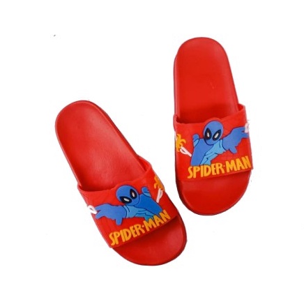 Sandal Selop anak karet Karakter Spiderman