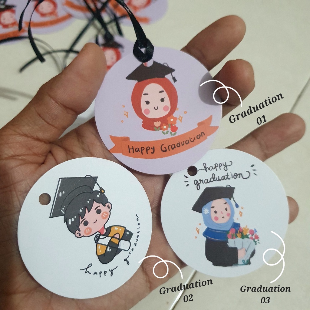 

(10pcs) Hang Tag Happy Graduation Wisuda Kelulusan Sekolah Kenaikan Kelas