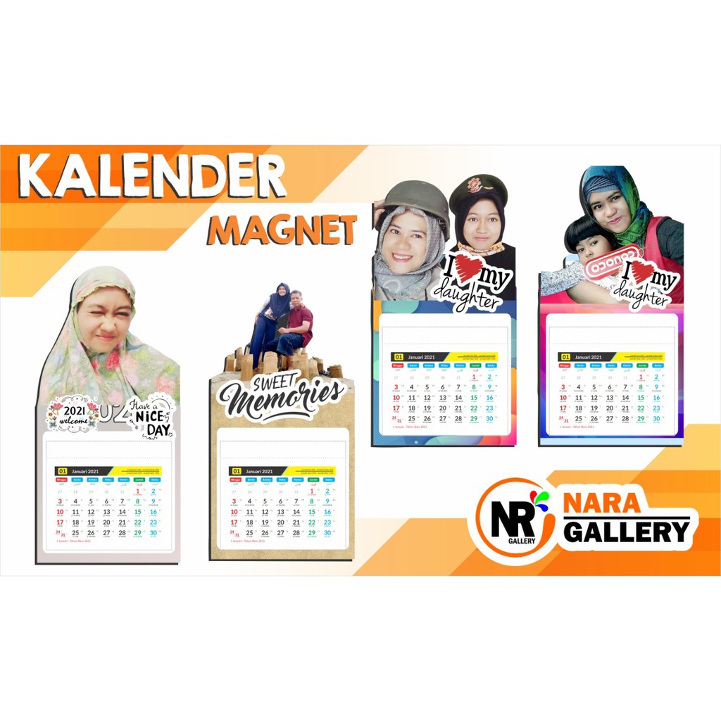 

Kalender Mini Lucu Magnet Custom 2020 | Bisa di tempel di Kulkas