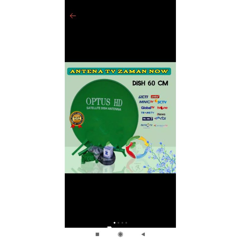 Parabola KU 60 cm OPTUS Fullset ( Dish KU + LNB KU + Kabel 15m)