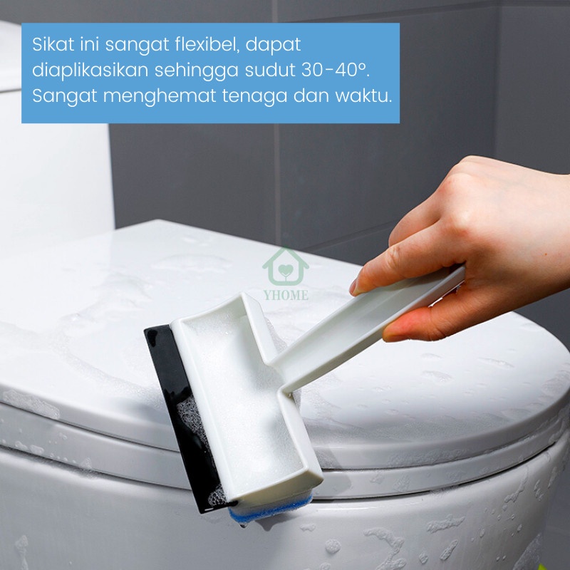 GLASS BRUSH MIRROR CLEANER WIPER CLEANING TOOL / PEMBERSIH KACA 2IN1 LAP KACA JENDELA