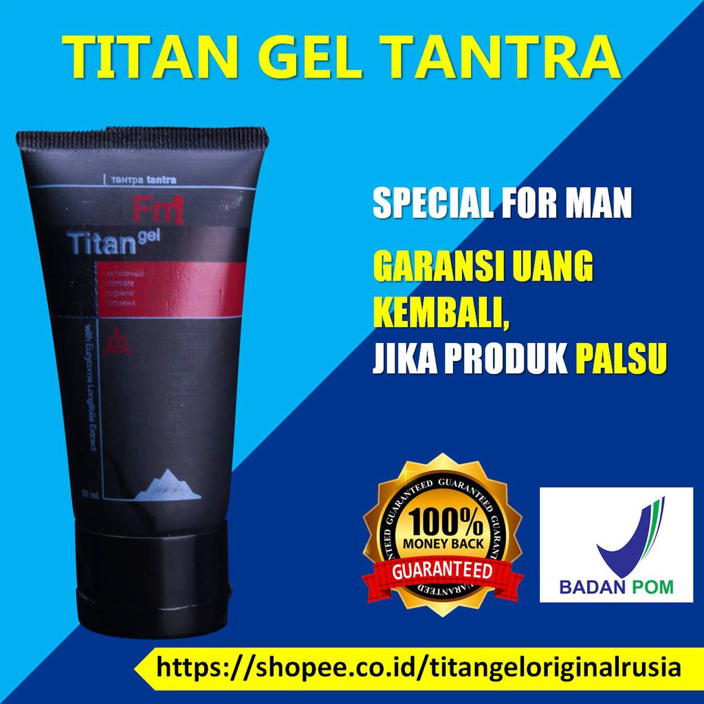 Titan Gel Pembesar Penis Pria obat kuat sex pria obat kuat pria Titan Gel Original Permanen Asli